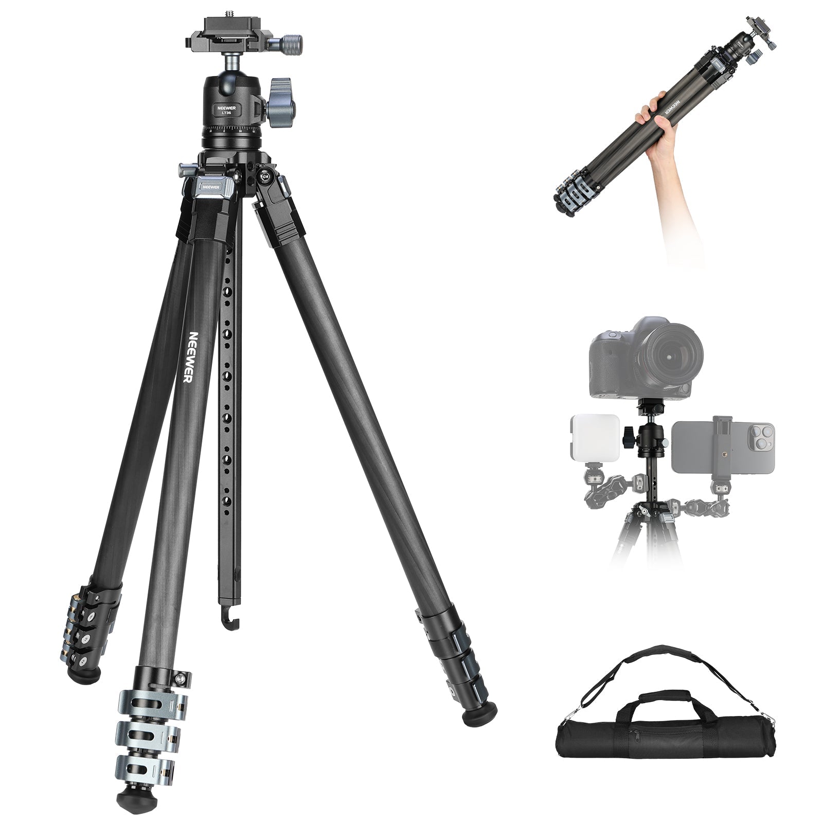 NEEWER LT36 Carbon Fiber Tripod