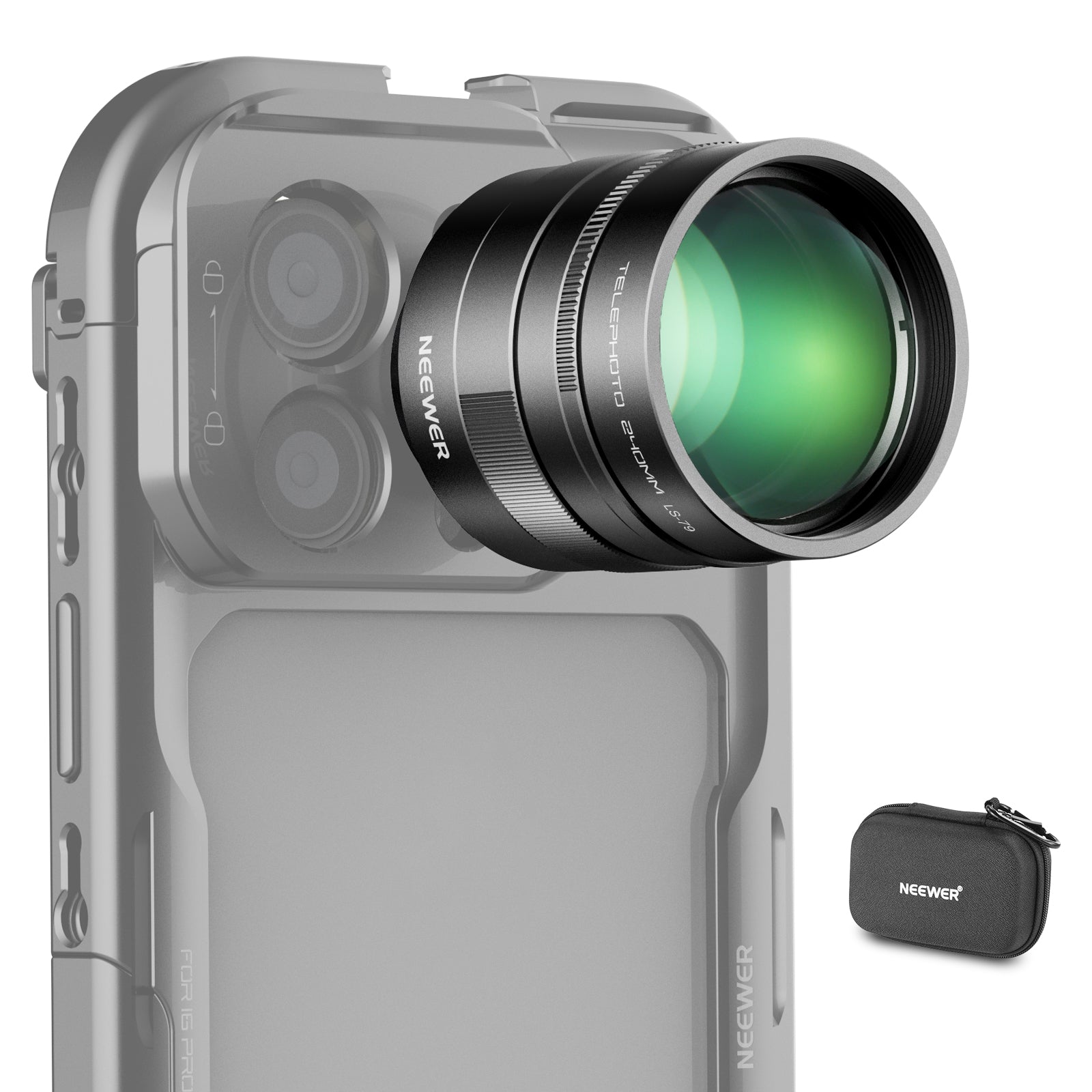 NEEWER LS-79 2X Converter for Phone Telephoto Camera Lens