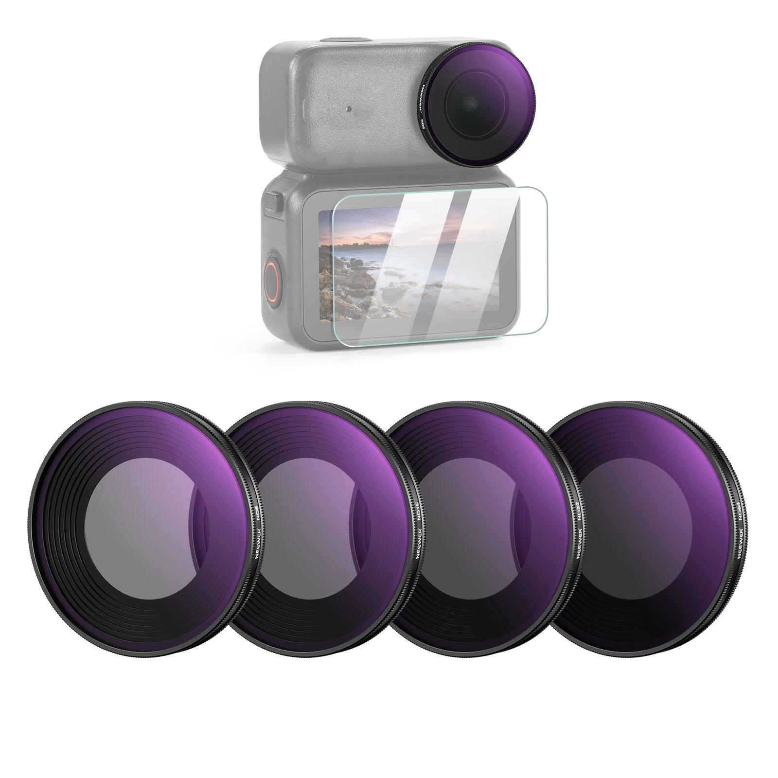 NEEWER ND8/ND16/ND32/ND64 Filter Set For DJI Osmo Nano