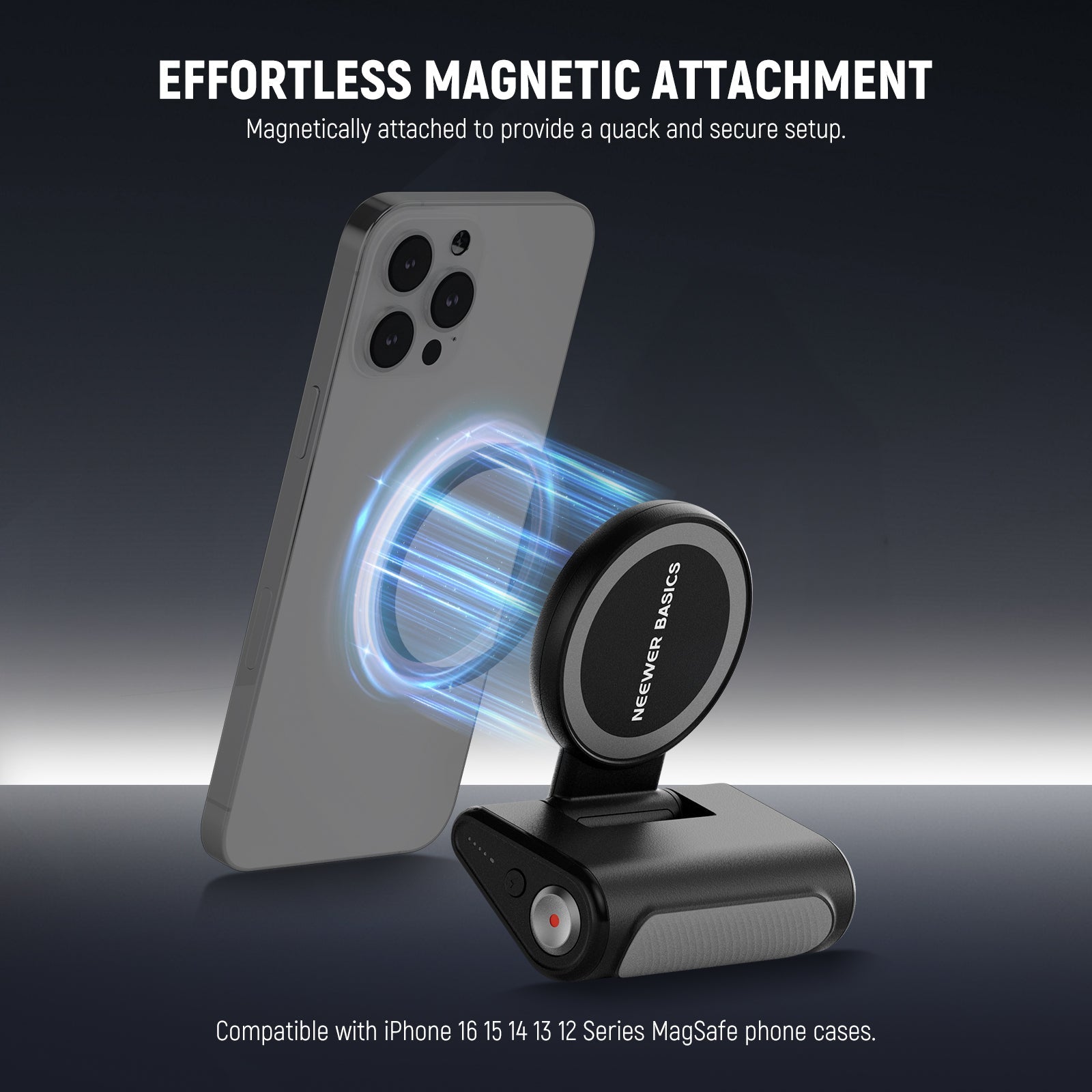 The strong magnets securely grip your phone for camera like experience, reducing phone shake for easier framing without stretching your thumb to reach the phone shutter.