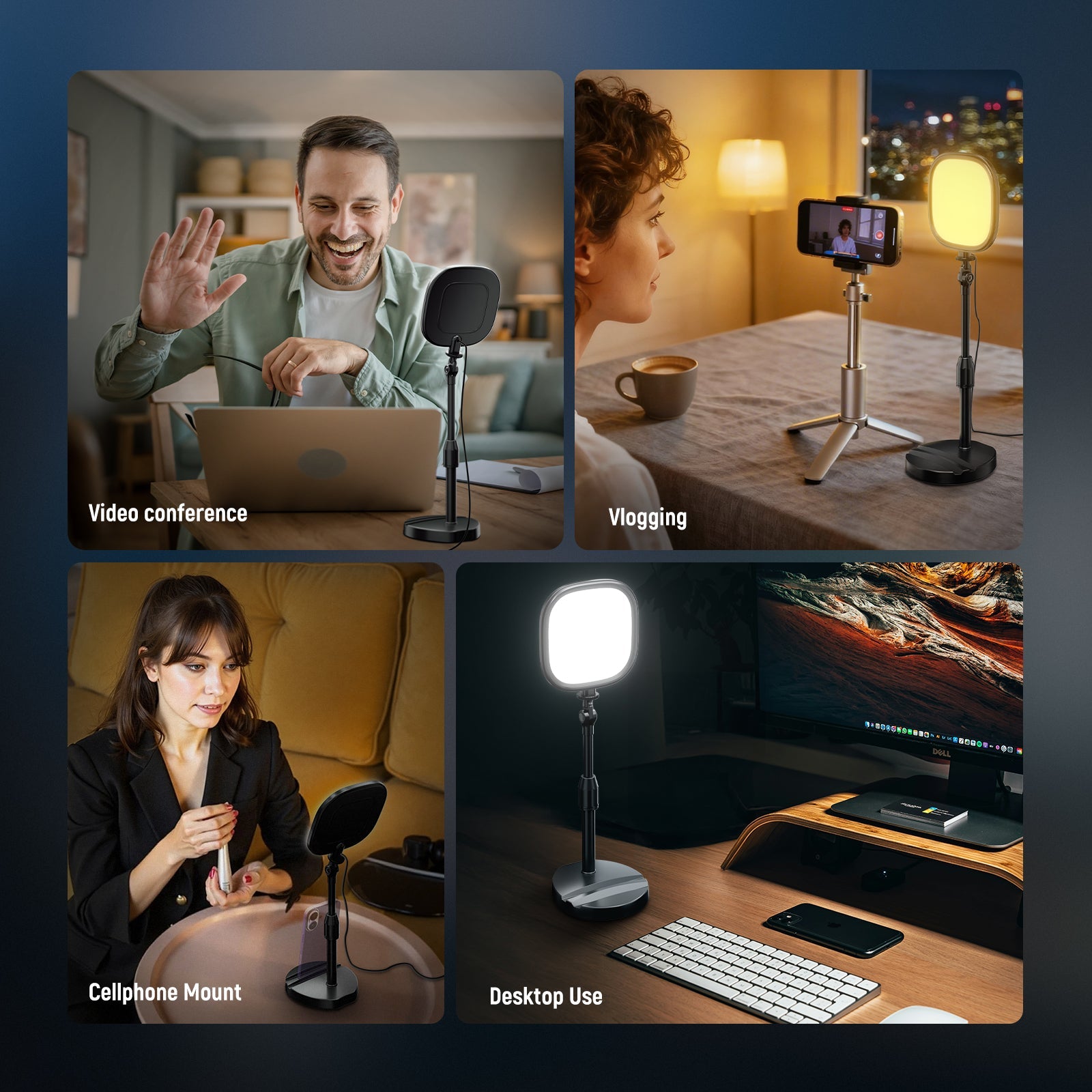 Scenarios for NEEWER NL10 5" Bi-Color Desk Light Kit