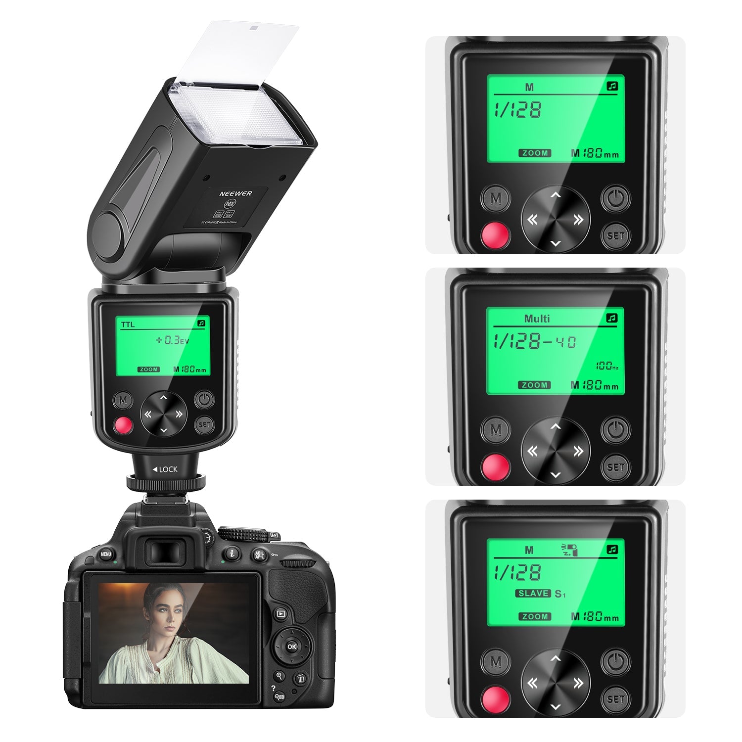 Neewer 750II TTL Flash Speedlite with LCD Display for Nikon DSLR Cameras - neewer.com