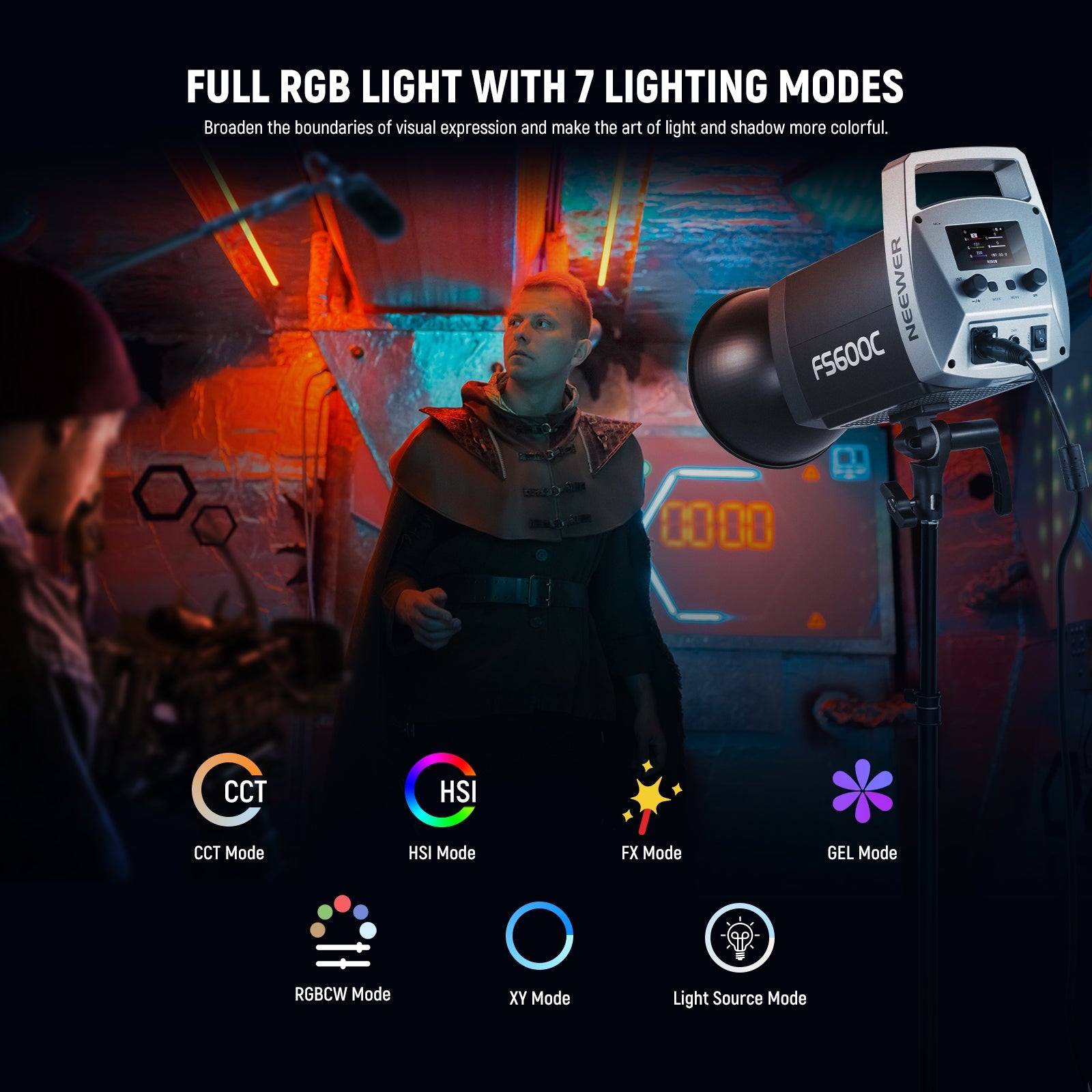 FS600C spotlight excels in both brightness and color rendering