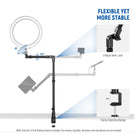 NEEWER DS023 Overhead Camera Mount Stand is flexible yet more stable.