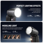NEEWER Z2II Round Head Flash Speedlite offers perfect lighting effects.
