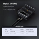 Package Contents of the NEEWER NW-F4R 4 Channel Charger