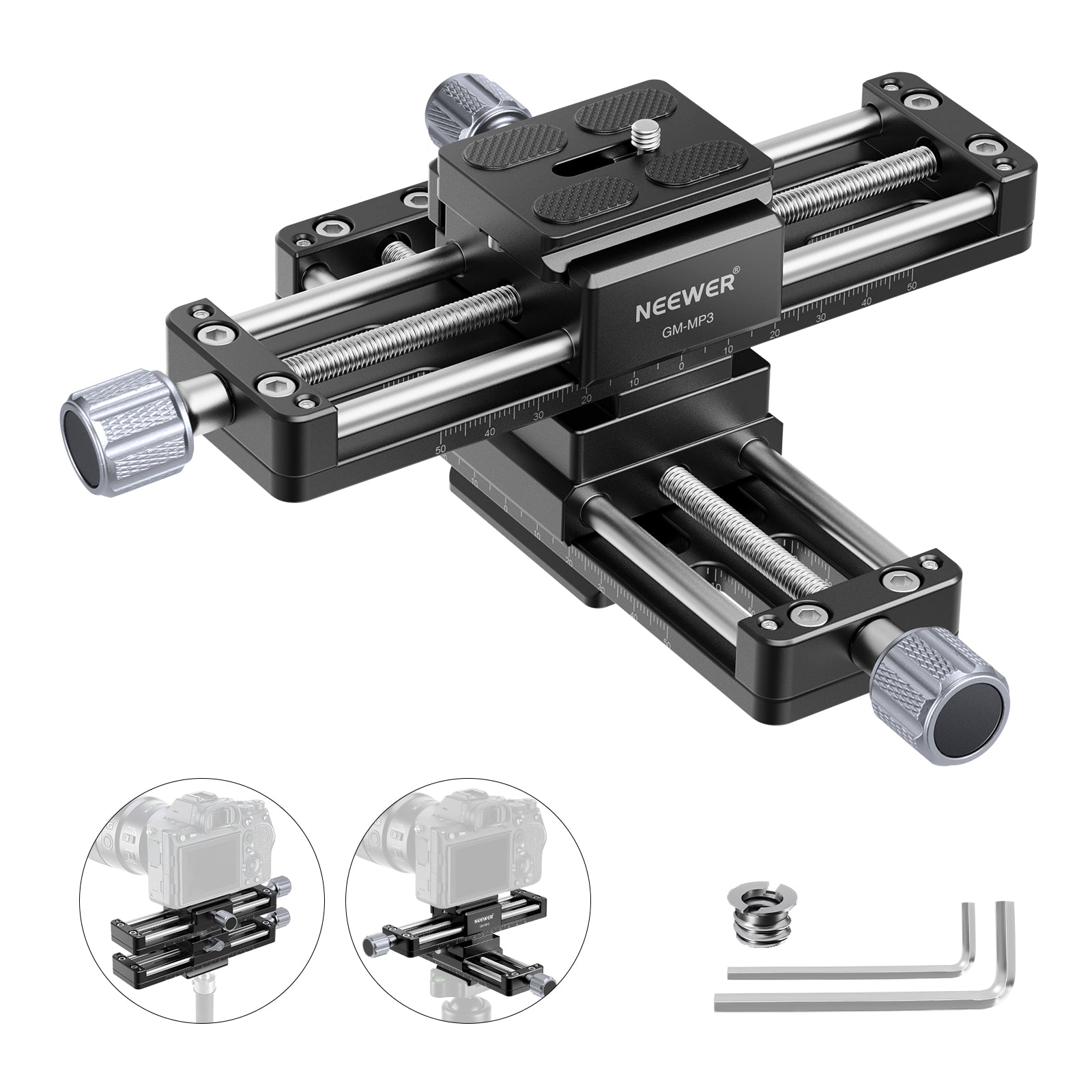 NEEWER GM-MP3 Professional 4 Axis Macro Focusing Rail