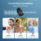 NEEWER KM19 Mini Wireless Lavalier Microphone offers 3-level noise cancellation to meet different environments, including indoor, empty outdoor areas, and busy streets or restaurants.