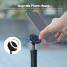 The phone holder mount stand tripod adapter compatible with iPhone extends from 20 to 29 cm