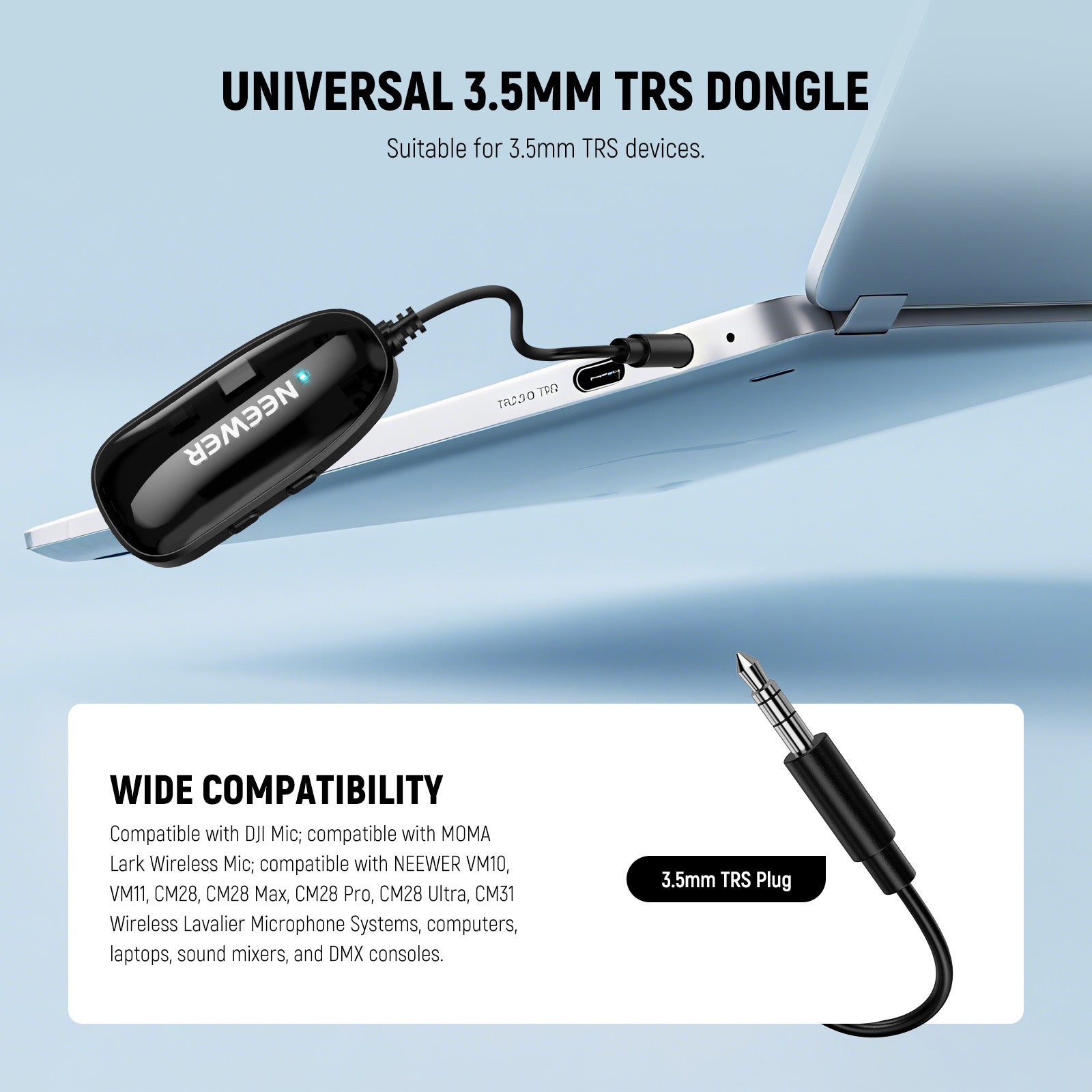 Wide Compatibility of the NEEWER EB01 OWS Wireless Monitoring Earphones