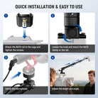 NEEWER BP01 Carbon Fiber Microphone Boom Pole is easy to use.