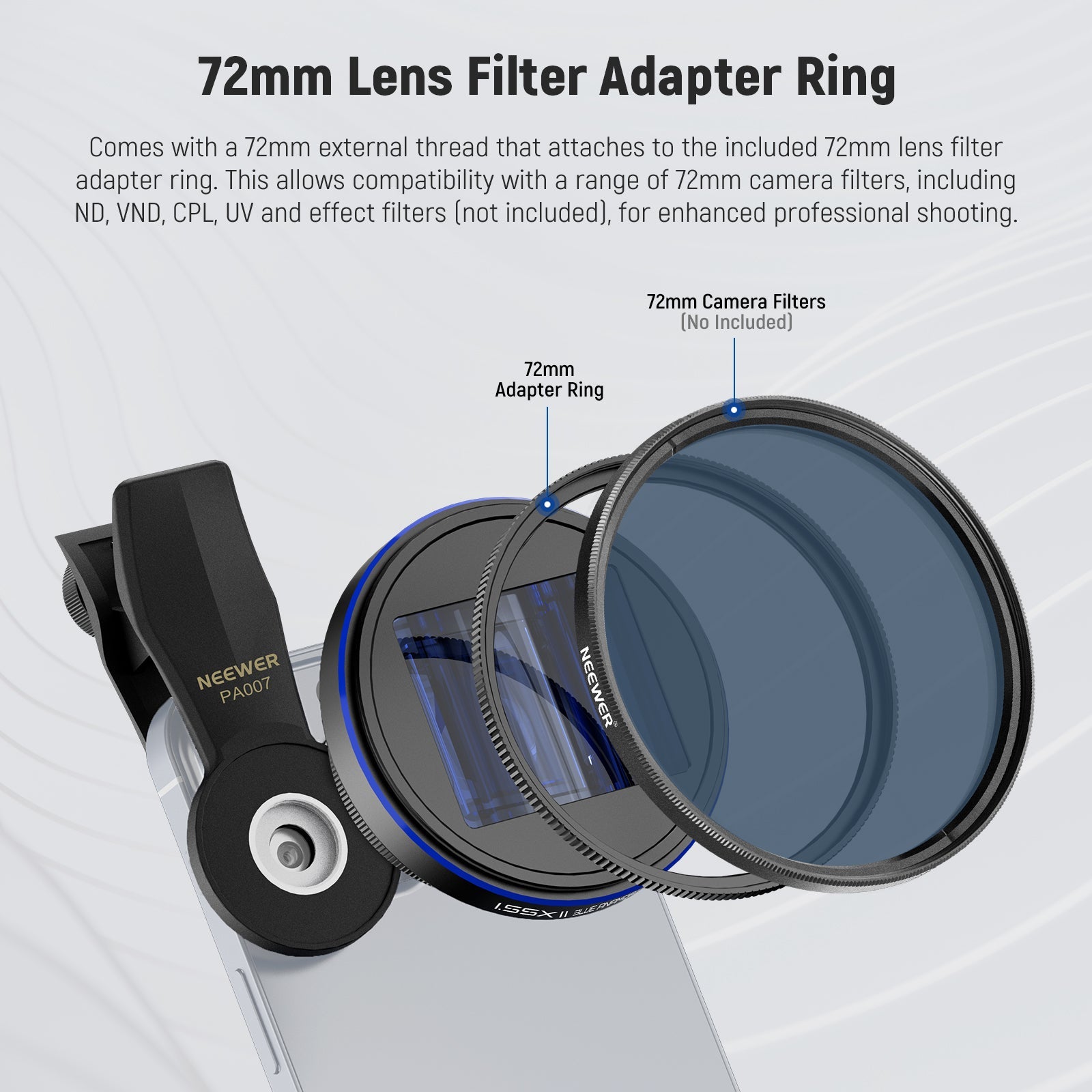 NEEWER LS-43 PRO 1.55x Blue Flare Anamorphic Lens - NEEWER – NEEWER.EU