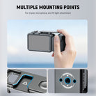 The cold shoe attaches a small LED light (NL-36AI/RGB61) or microphone (VM10)