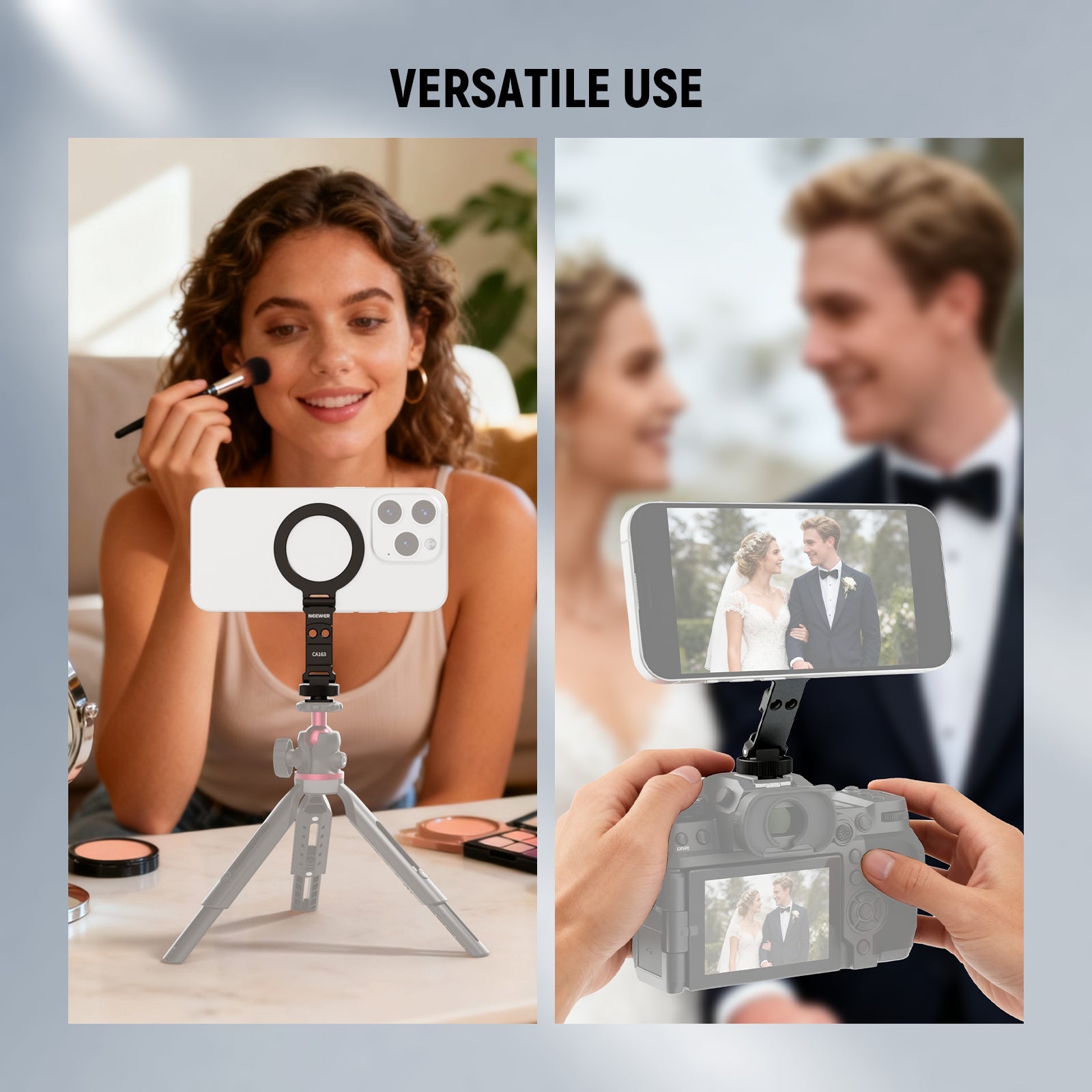 Scenarios for NEEWER CA163 Magnetic Phone Mount Adapter