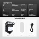 Package Contents of the NEEWER A10L Mini Camera Flash Kit