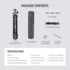 Package Contents of the NEEWER LT34 Compact Travel Tripod