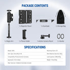 Package Contents of the NEEWER CA145 Magnetic Fence Mount Stand Kit