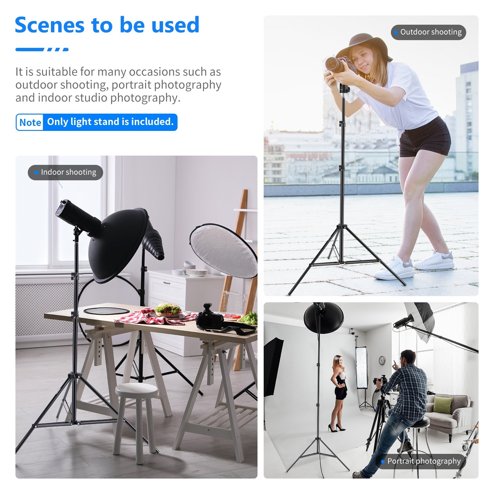 Neewer Aluminum Alloy 75"/6 Feet/190CM Photography Light Stand - neewer.com