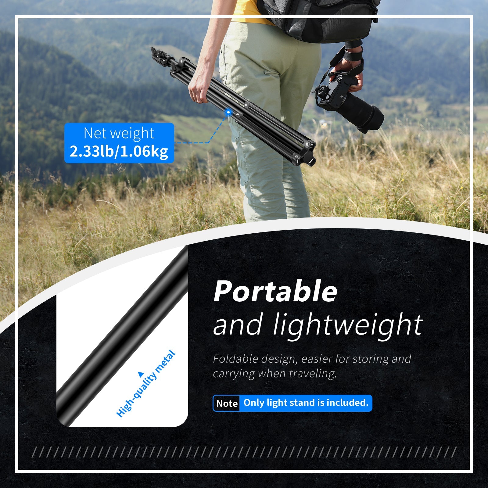 Neewer Aluminum Alloy 75"/6 Feet/190CM Photography Light Stand - neewer.com