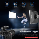 Neewer FC-16 Multi-Channel 2.4GHz 3-IN-1 Wireless Flash/Studio Flash Trigger with Remote Shutter