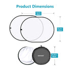 Neewer Photography Studio Lighting Reflector Pop-out Foldable Soft Diffuser Disc Panel with Carrying Case Shooting