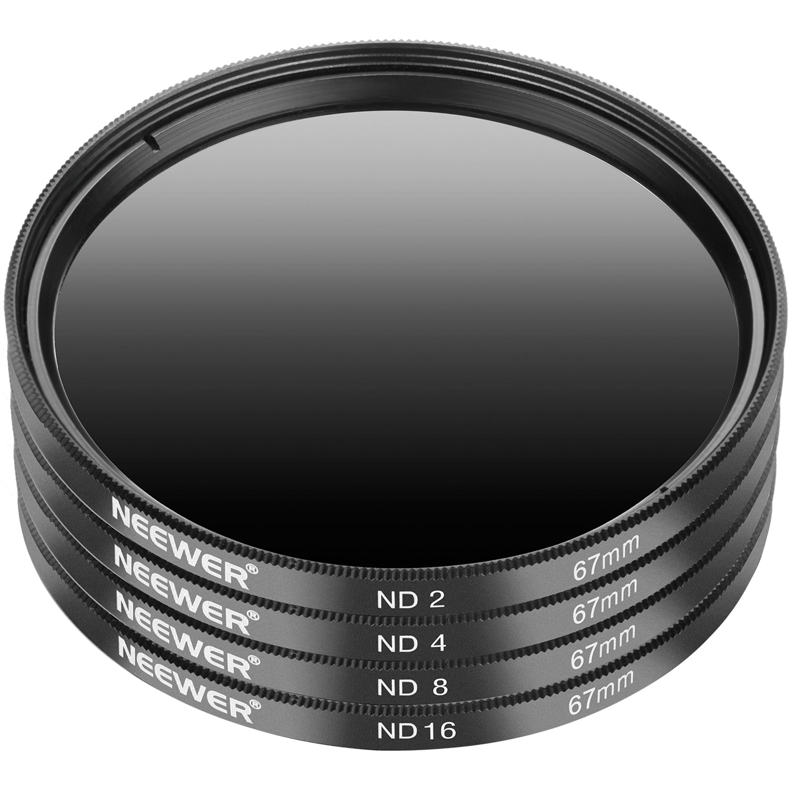 Neewer 67mm Neutral Density Filter ND2 ND4 ND8 ND16 and Accessories Kit