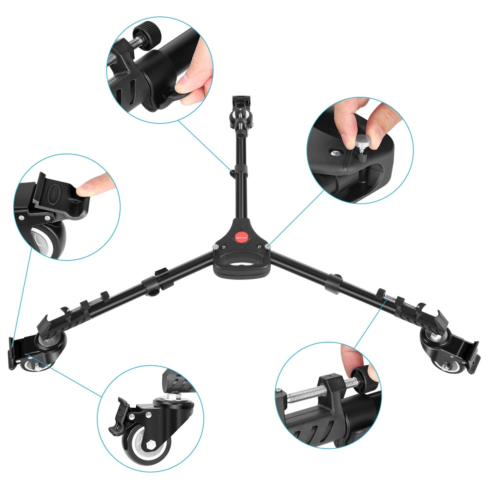 Neewer Heavy Duty Photography Tripod Dolly