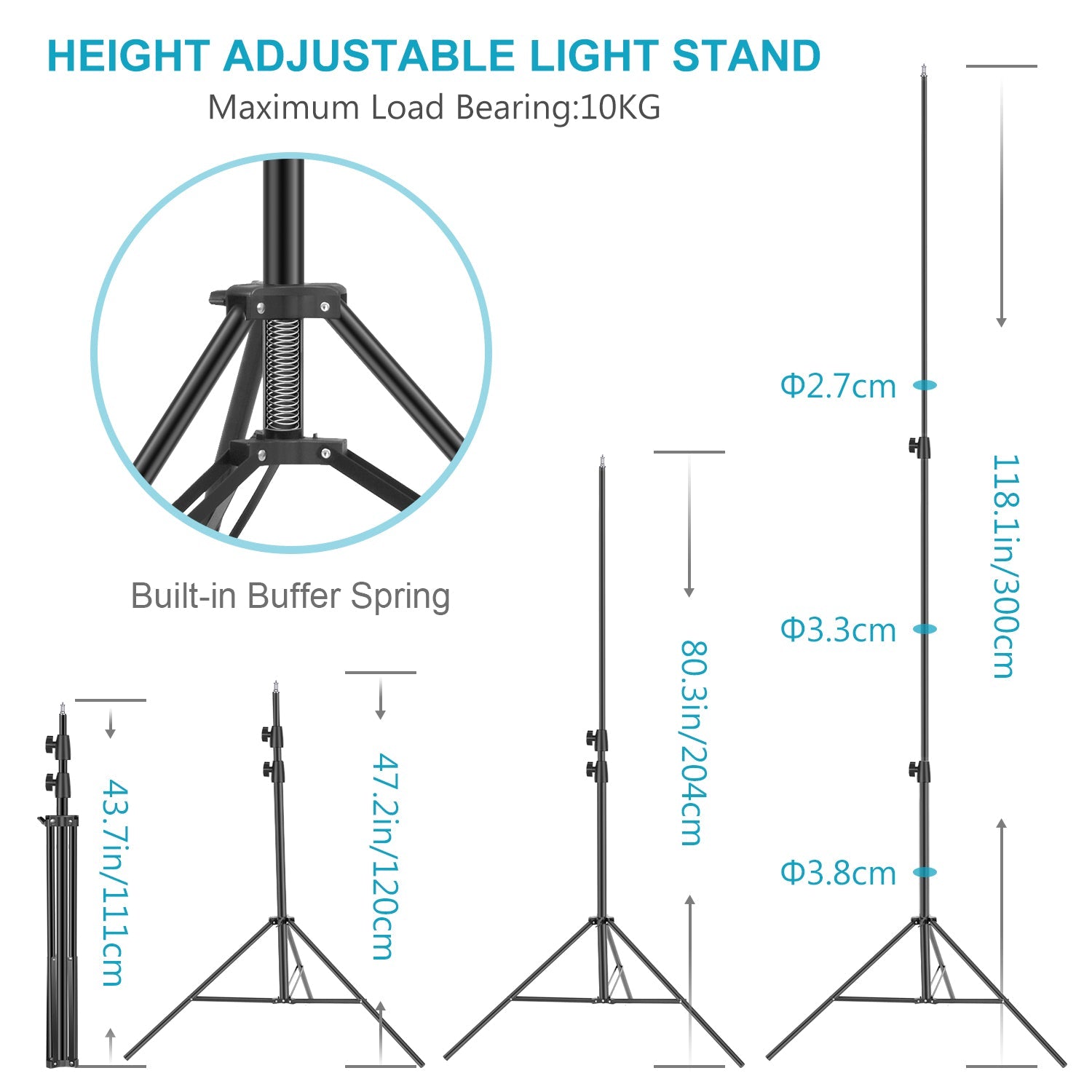 Neewer 2 packs Light Stands