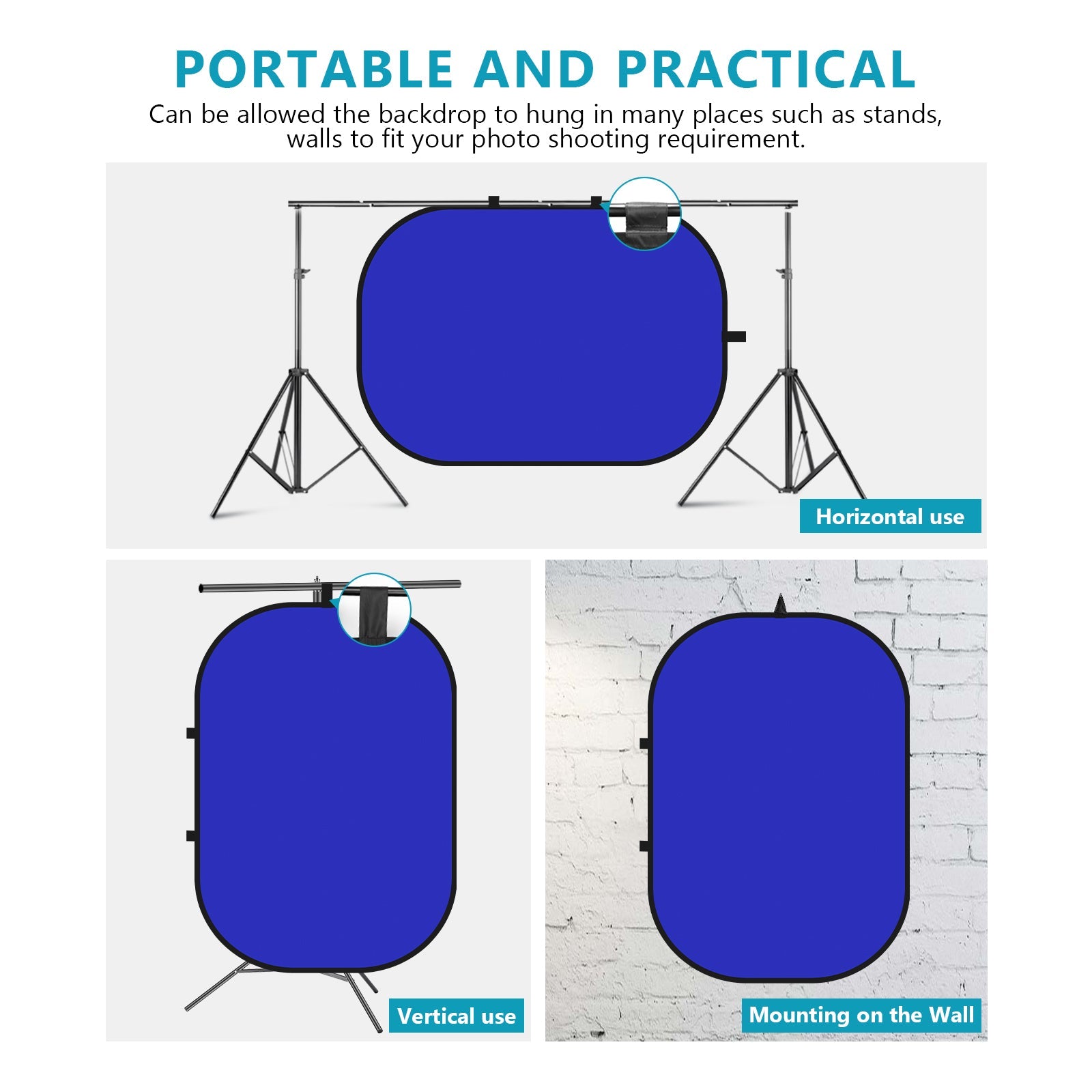 Neewer 2-in-1 Backdrop kit