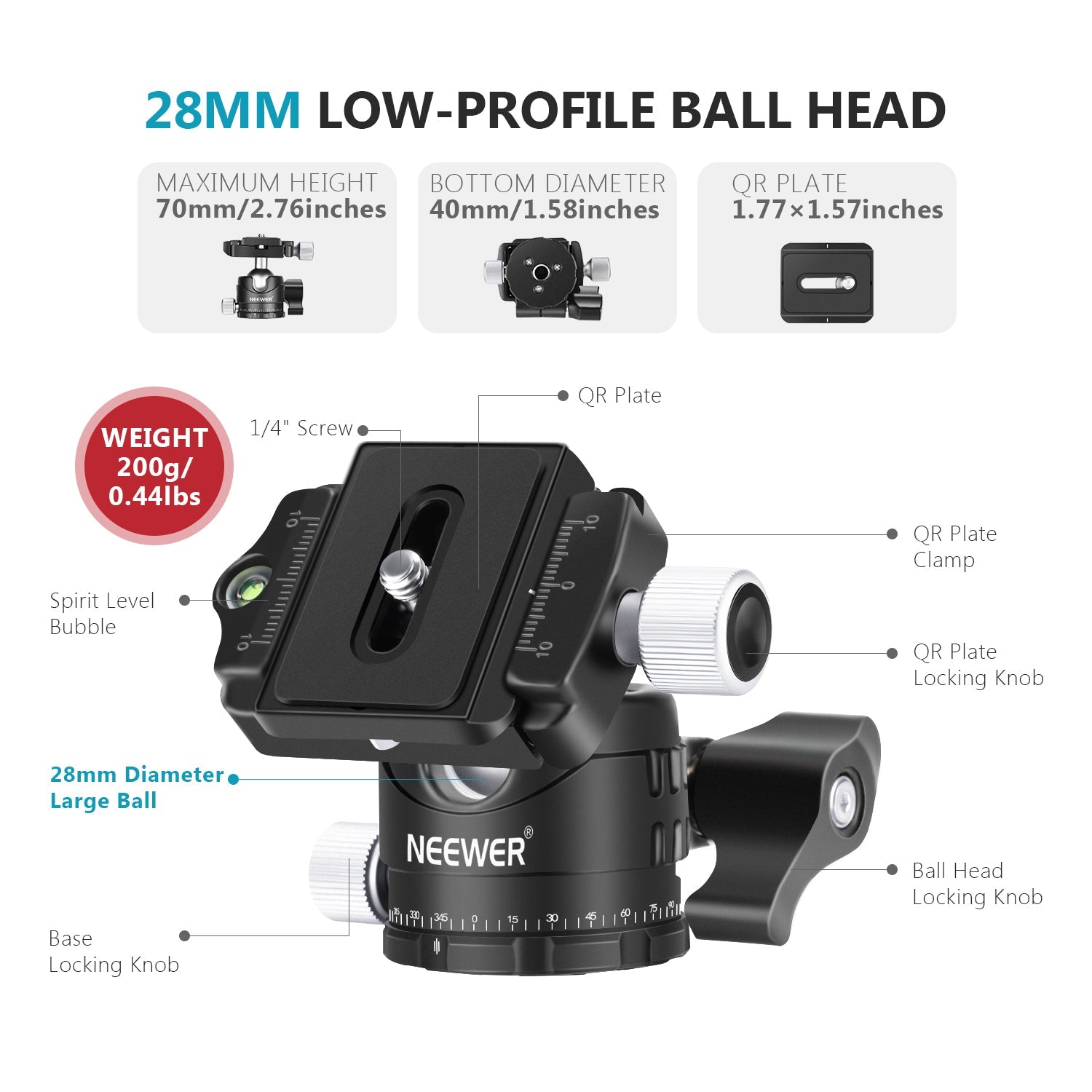 Neewer Tripod Head