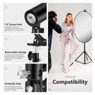 Neewer 2/3 Packs Photo Studio Heavy Duty Metal Clamp Holder with 5/8" Light Stand Attachment