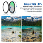 NEEWER 5-in-1 Magnetic Lens Filter Kit with ND1000+MCUV+CPL+Adapter Ring+Filter Cap