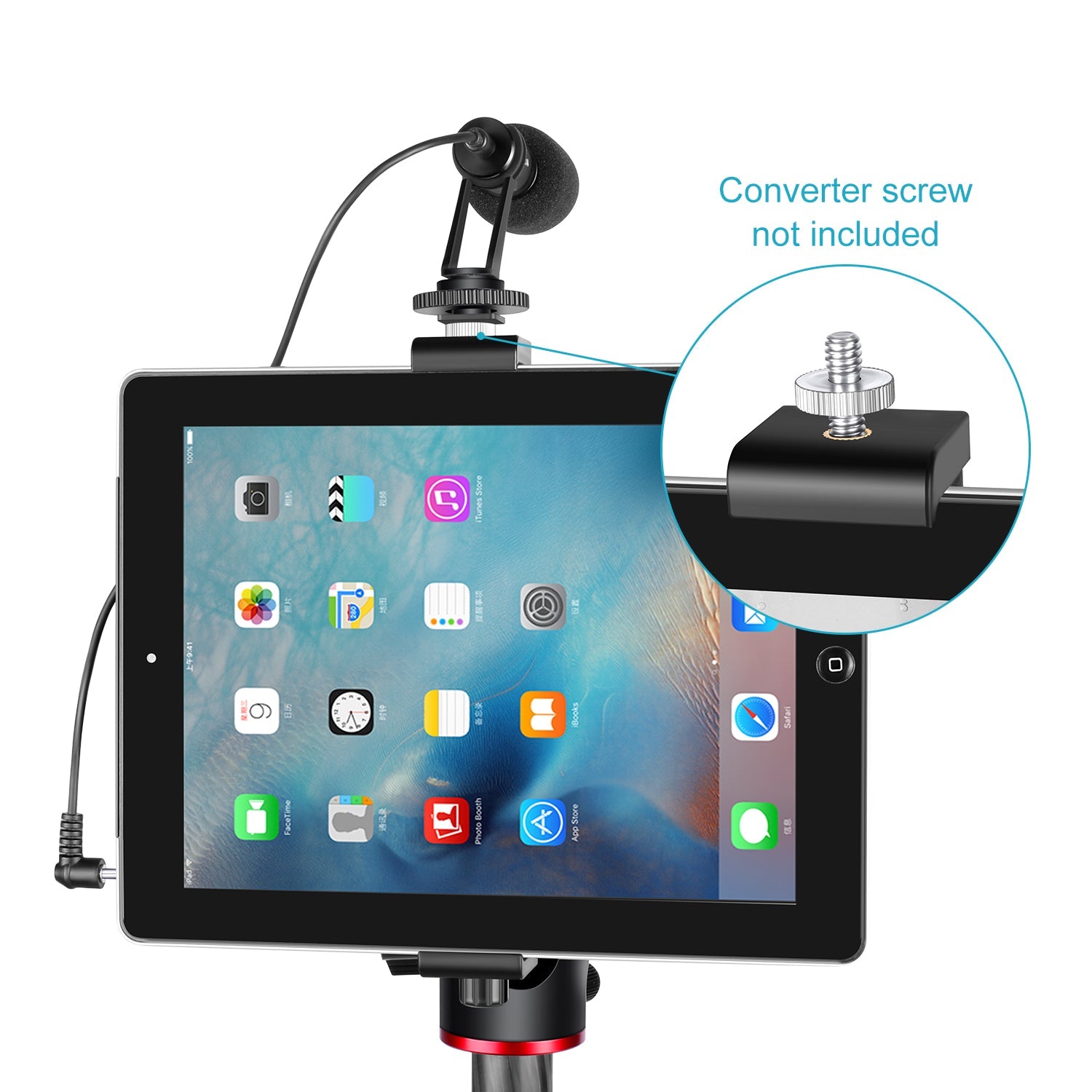 Neewer iPad Tablet Mount Holder, 6.3-9.25 inches for iPad Air Pro