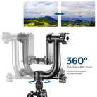 Neewer Heavy Duty Metal 360 Degree Panoramic Gimbal Tripod Head