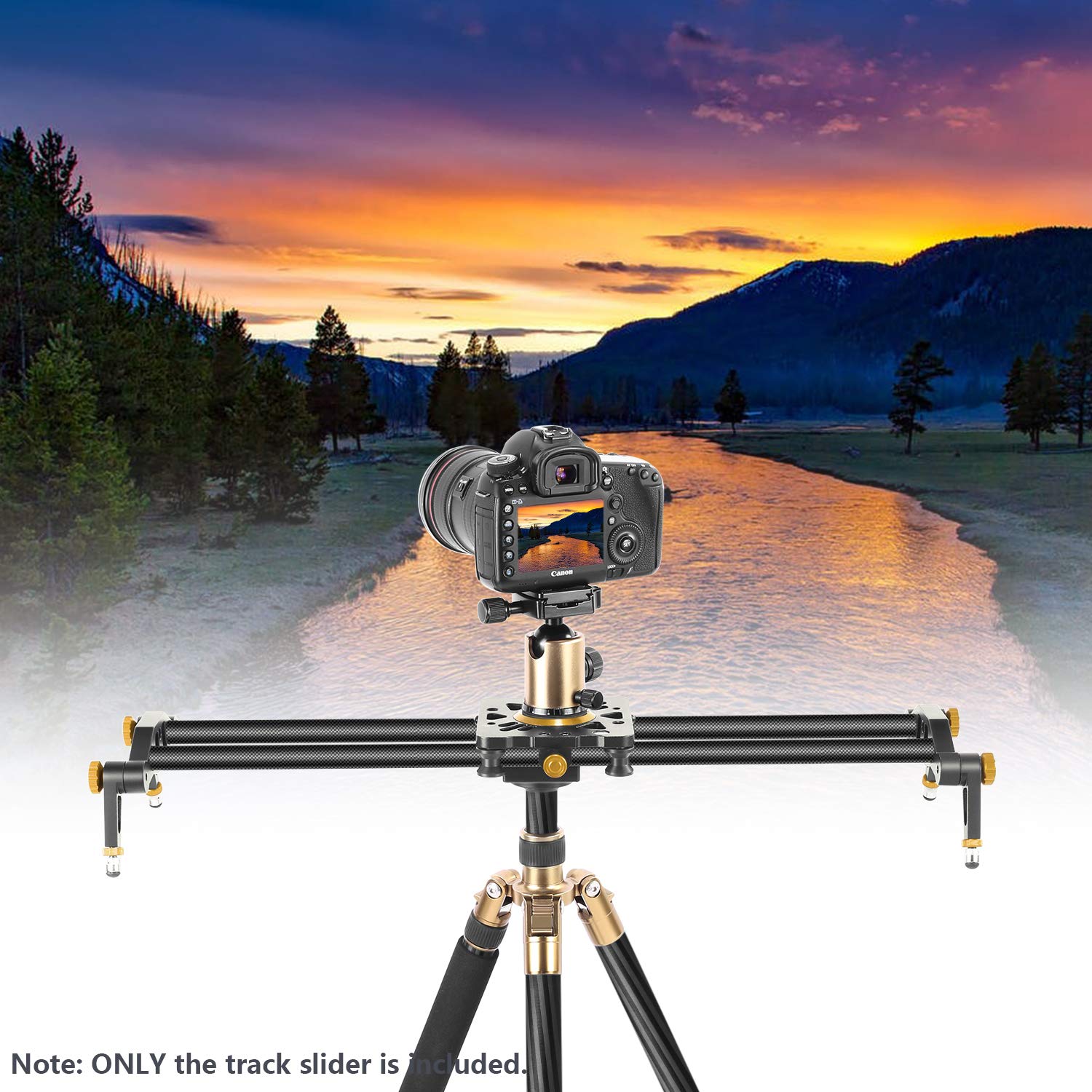 Neewer Carbon Fiber Camera Track Slider Video Stabilizer Rail with 6 Bearings for DSLR Camera DV Video Camcorder Film Photography - neewer.com