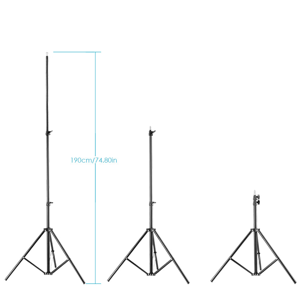 Neewer 6 feet/190 Centimeters Photo Studio Photography Light Stand with Heavy-Duty Metal Clamp Holder